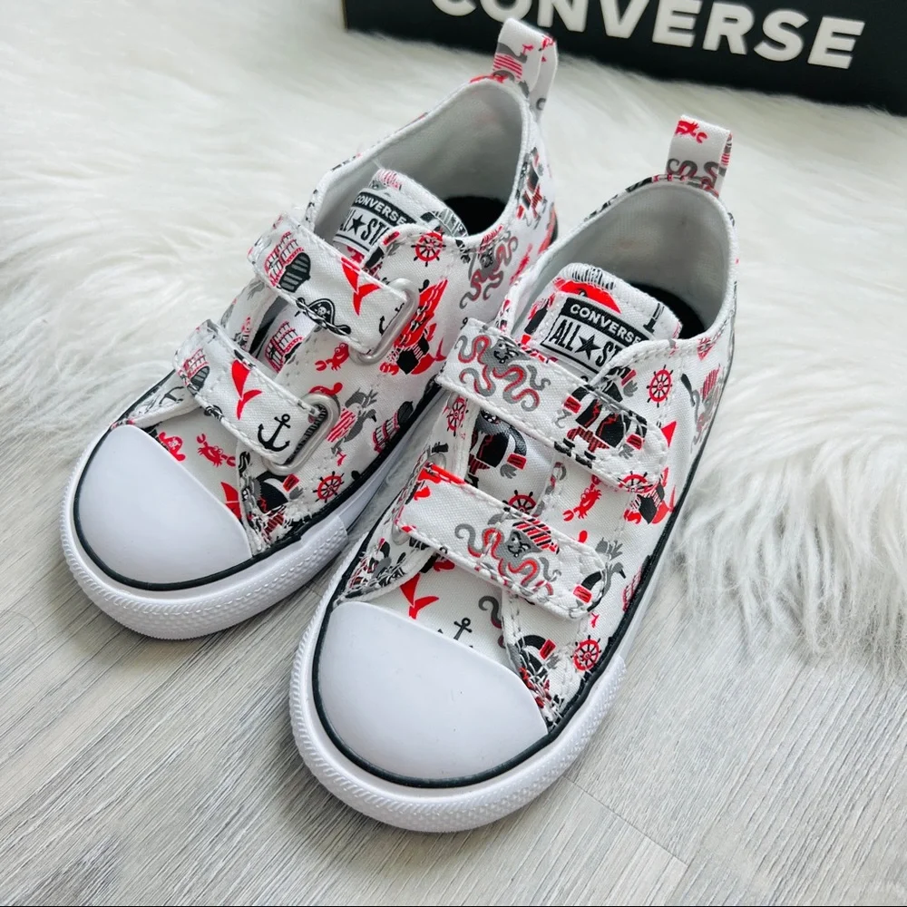 NWT Convers Chuck Taylor All Star 2V OX Toddler Boys - Picture 4 of 8